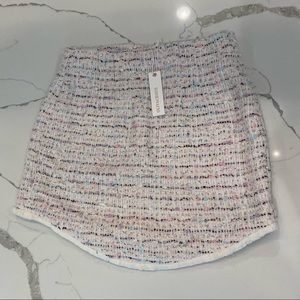 NWT Olivaceous Abstract Mini Skirt, Size Medium